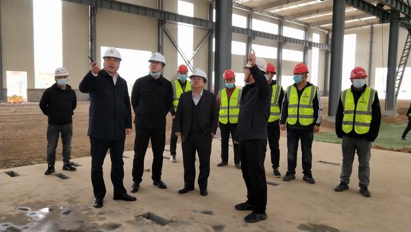 榆林城投集團黨委書記、董事長、總經(jīng)理郝君一行深入陜煤建設榆林公司杭蕭綠色鋼結(jié)構(gòu)產(chǎn)業(yè)制造基地項目檢查指導工作